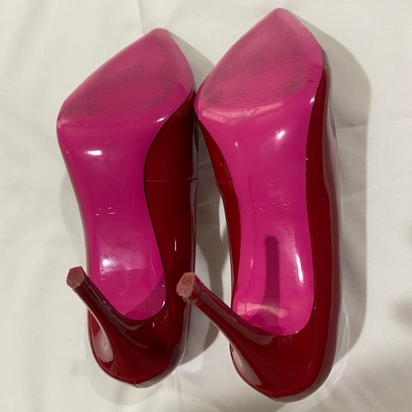 ALDO red patent pumps - Picture 3 of 3